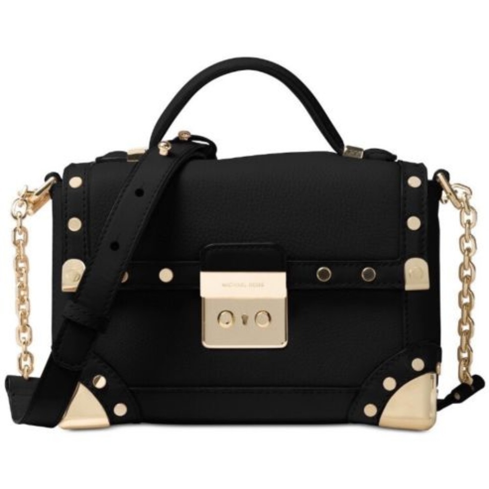 Michael Kors Cori Small Leather Trunk Bag NWOT